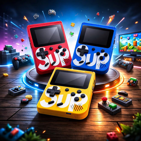 Video Game for Kids , Handheld 400 in 1 Games for Kids - Game Box with TV Output & with Gaming Console - Rechargeable Video Game for Kids (400 in 1)